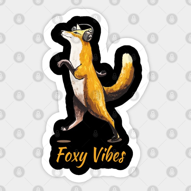 Foxy Vibes Sticker by Hambone Picklebottom